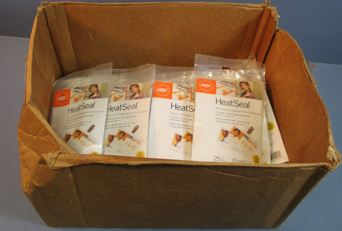 Lot 17 GBC HeatSeal 5 Mil 25 Pack (425) Badge Sized Laminated Pouch w/ Clips