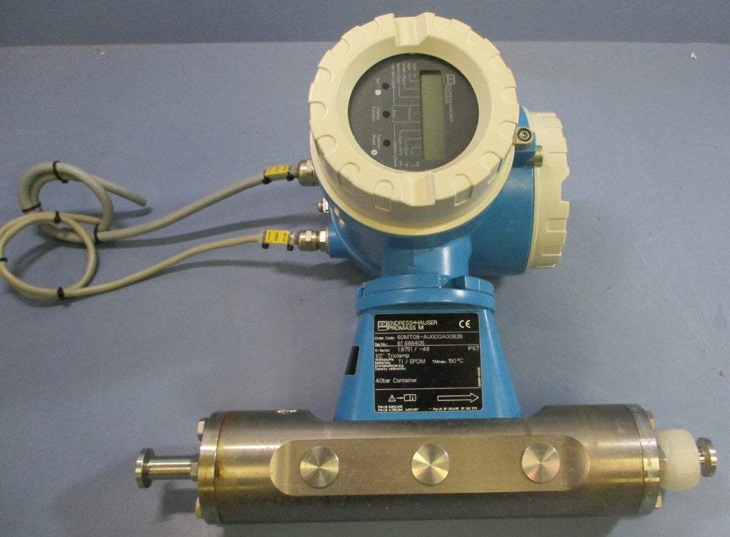 1/2" Endress Hauser Promass M 60MT08-AUG00A00B2B Flowmeter 1.8751/-48 580psi