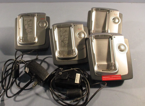 Lot of 4 Cisco Wireless Phone Docking Station & 2 Power Supplies CPDSKCH7921G