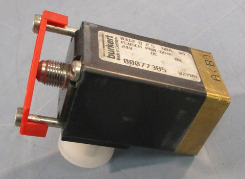 Burkert Solenoid Valve 00077385 2.5 NBR MS FLNSCH 24V PN0-6 BAR