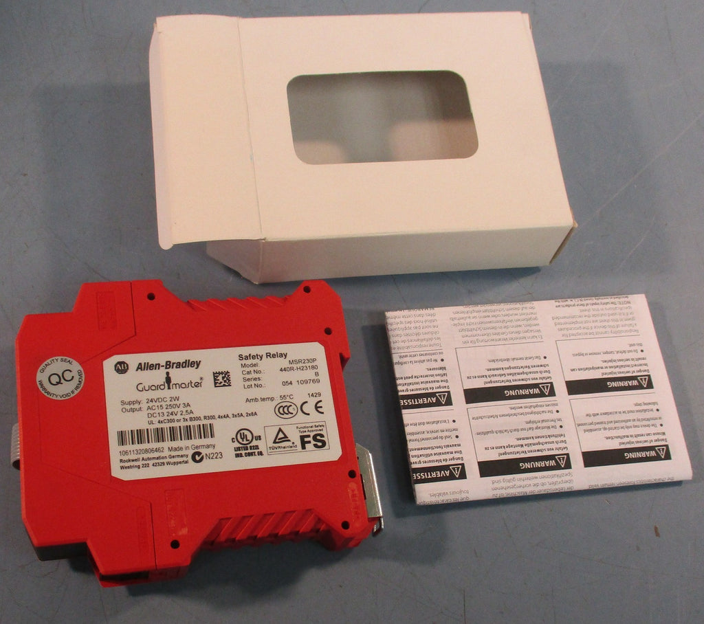 Allen-Bradley MSR230P Safety Relay 24VDC 2W 440R-H23180 Ser B