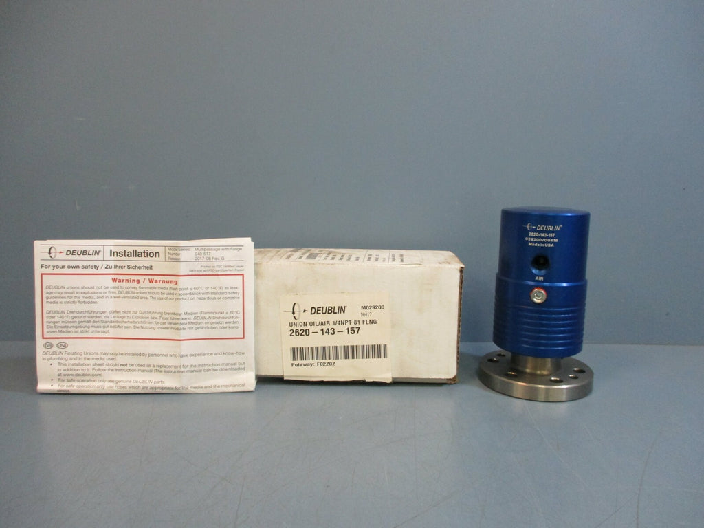 Deublin 2620-143-157 Rotary Union Oil/Air ¼NPT 81 FLNG New