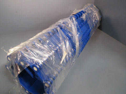 Heavy-Duty Flat Top Belt 25.7 Width 2FT Lg Polyethylene Blue HDS620
