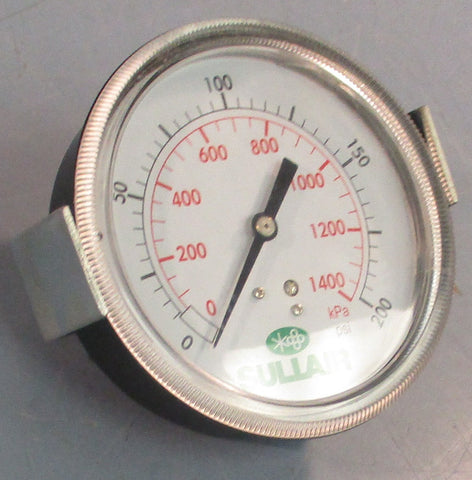 SULLAIR 250007798 Pressure Gauge Replacement 01400 kPa 0200 psi