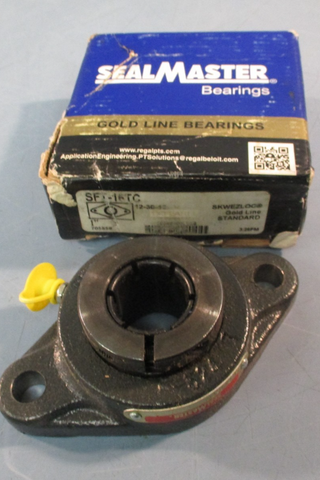 Sealmaster SFT-16TC Flange-Mount Ball Bearing Unit  1" Bore, 2-Bolt Flange Mount
