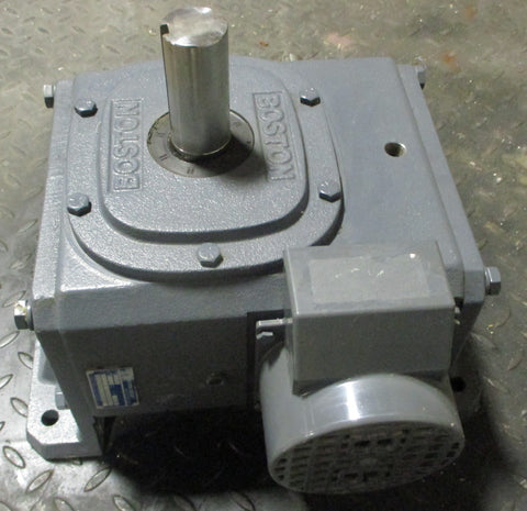 Boston Gear 738F10FJ Gearbox 10:1 Ratio 8.37 HP 73810FJ 1" and 15/8" Shaft Di