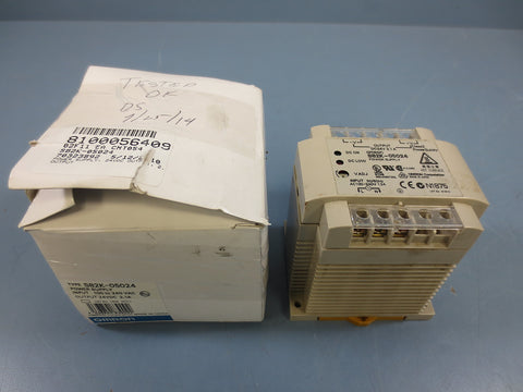 Omron S82K05024 Power Supply 100 to 240V Vac 24V Vdc 2.1 Amp