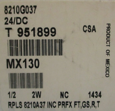 ASCO 8210G037 2-Way Solenoid Valve 1/2" NPT 11.6W, 302422 Rebuilt Kit, 40PSI Max