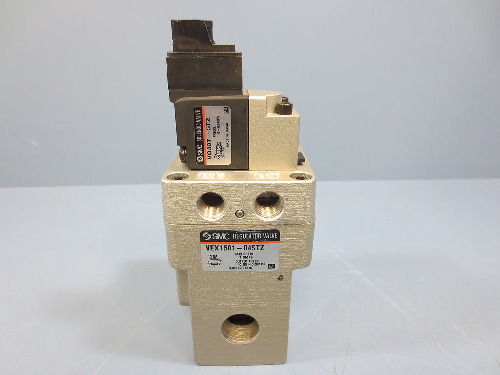 SMC VEX1501-045TZ Regulator Valve w VO307-5TZ Solenoid Valve 24V VDC