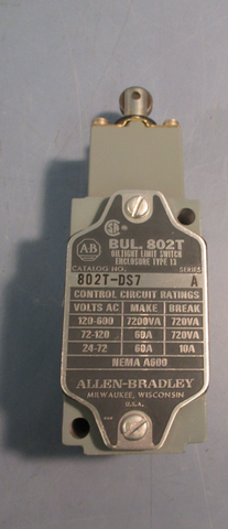 Allen Bradley 802TDS7 Ser. A Oiltight Limit Switch Enclosure Type 13