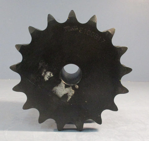 Martin E100B17 Triple Row Stock Bore Sprocket 17 Teeth 4.5in Bore Length 1.25in