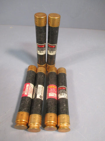 Lot of (6) Bussmann Fusetron DualElement Time Delay Fuse RK5 FRSR2