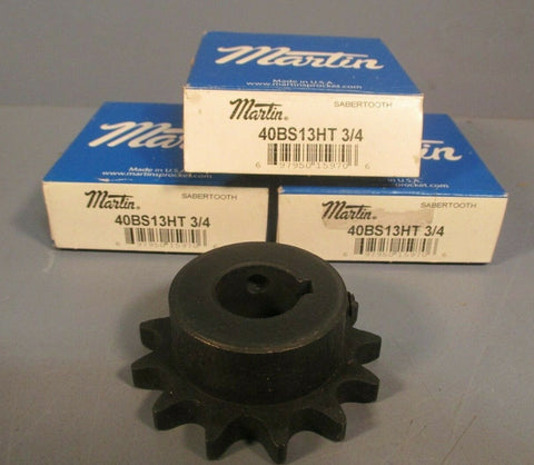 Martin Sabertooth Sprocket (Lot of Three) 3/4 Inch 40BS13HT 3/4