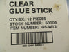 Officemate OIC 50003 Glue Sticks 1.30 oz Clear Acid-Free  GS-W13 4 Boxes of 12