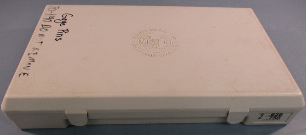 Meyer Gage Makers Precision Gage Pin Set M4 Class Z Plus .626-.750 135 Pins