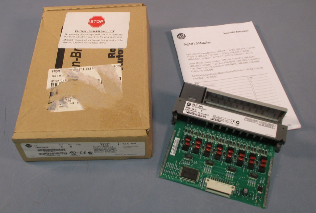 Allen Bradley 1746-OB16 Series D Rev B Output Module 10-50 VDC Output