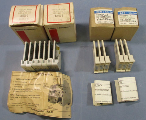 (Lot of 13) Eaton Cutler Hammer (Lot of 6 H2006B3 Lot of 7 H20063) Heater Pack