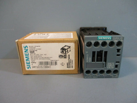 Siemens 3RT201511BB41 Contractor AC3 7A 3kw 400V 1NO 4/50Hz