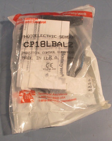 Honeywell CP18LBAL2 18mm Photoelectric Sensor CP18 Series 4m Max Sensing Range