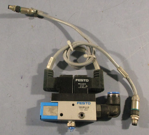 Festo VAD-ME-I-1/8 Vacuum Generator 35531 MEH-2-24V Solenoid Valve