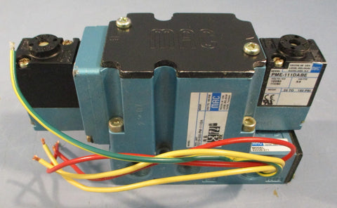 Mac 6321D000PM111DA Pneumatic Directional Solenoid Valve Vac to 150 PSI