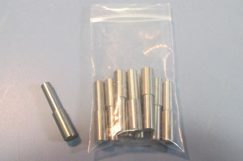 Lot 10 Stainless SCE3371 LH Chain Pivot Pins 2.1" Long, 0.343" & 0.437" OD NWOB