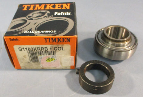 Timken G1103KRRB + COL Insert Ball Bearing 1-3/16" ID 2.4409 OD 1.9063 W