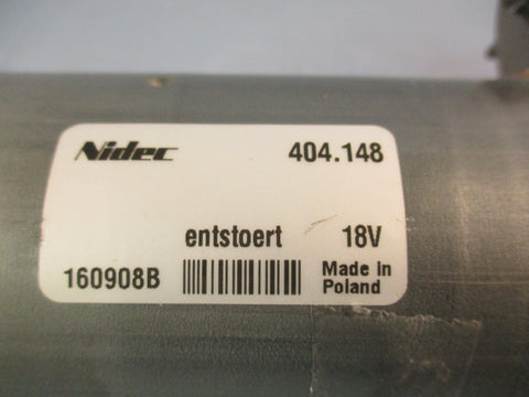 Nidec-Valeo 404.148 Motor Gearmotor 18V 160908B