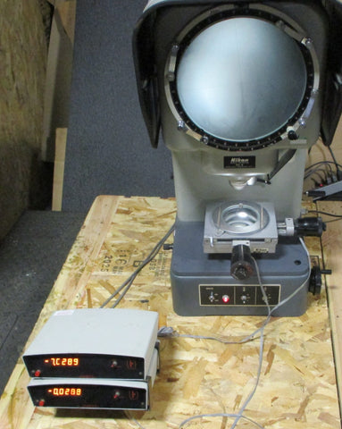 Nikon 6C2 Optical Comparator Profile Projector w/ 2 Boeckeler 34861 Microcode