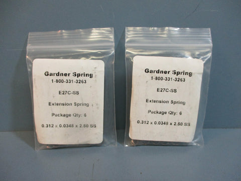 Gardner Spring E27CSS Extension Spring NEW (QTY 12)