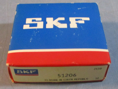 SKF 51206 Single Direction Thrust Ball Bearings 30mm Bore 52mm OD 16mm W *SEALED