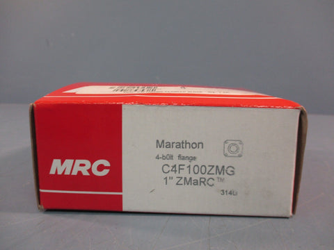 MRC PILLOW FOUR BOLT FLANGE BEARING 1" ZMaRC C4F100ZMG