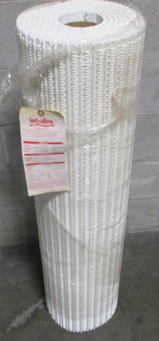 Intralox Series 1600 White Conveyor Belt Open Hinge Flat Top 15' Long 42" Wide