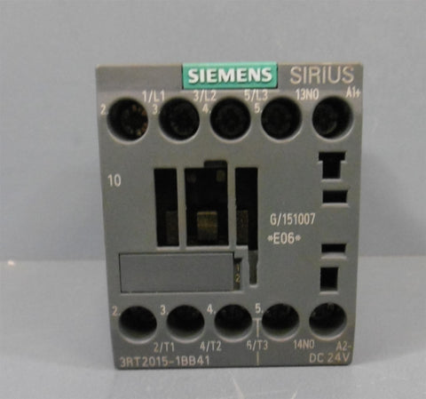 Siemens 3Pole Contactor 3RT20151BB41 DC 24 V