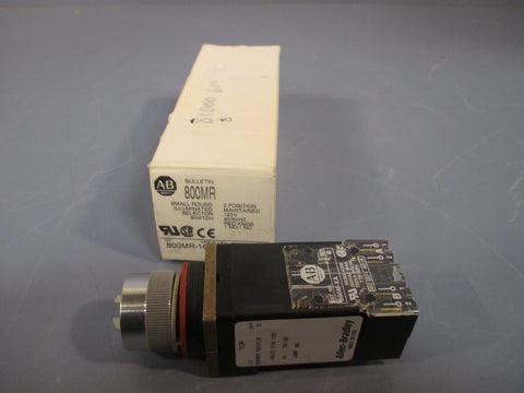 Allen Bradley Small Round Illuminated Selector Switch Ser. D 800MR16HA2BRA