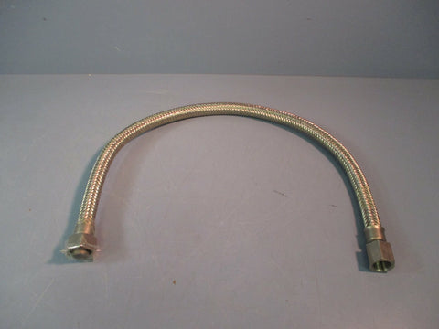Stainless Steel Flexible Metal Hose 9/16"Stem 31"Lg FNPTxMale Stem Braided NEW