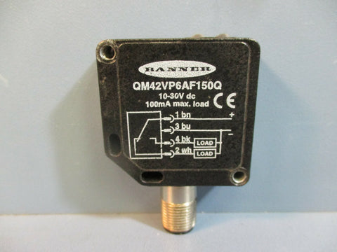 Banner QM42VP6AF150Q Photoelectric Sensor 1030V dc 100mA max.