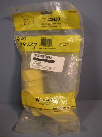Hubbell Elastogrip Electrical Plug 2p 3w 20a 125vac HBL15W33