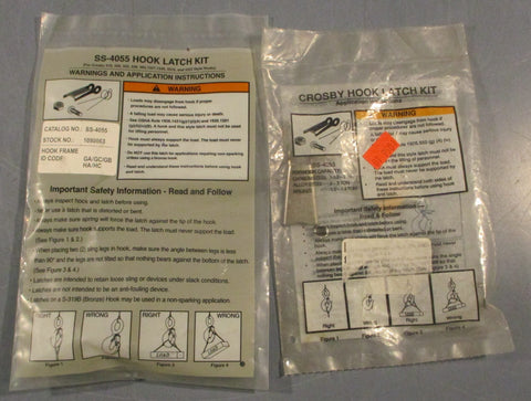 Crosby SS4055 Hook Latch Kit Factory Sealed 1090063 (Lot of 2)