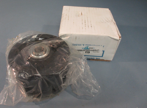 Brewer Machine & Gear Co. P2B Belt Idler Pulley Cast Iron, Flat Belly