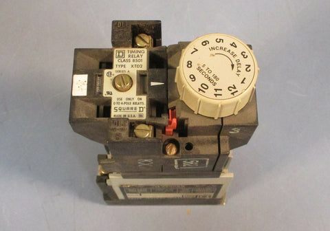 Square D 8501 XO 40 Form HW Series A Control Relay w/ XTD2 Timing Relay