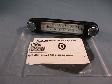 SAINT MACHINERY FLT5 5" FLUID LEVEL/TEMPERATURE GAUGE