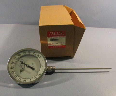 TelTru Thermometer BC550R Analog dial Thermometer Stem 9 " 1/2 NPT Lot of 3
