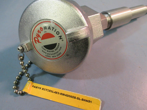 PyroMation RTD Thermowell Sensor R5T285L483RW4D0608SL8HN91 Temperature Probe