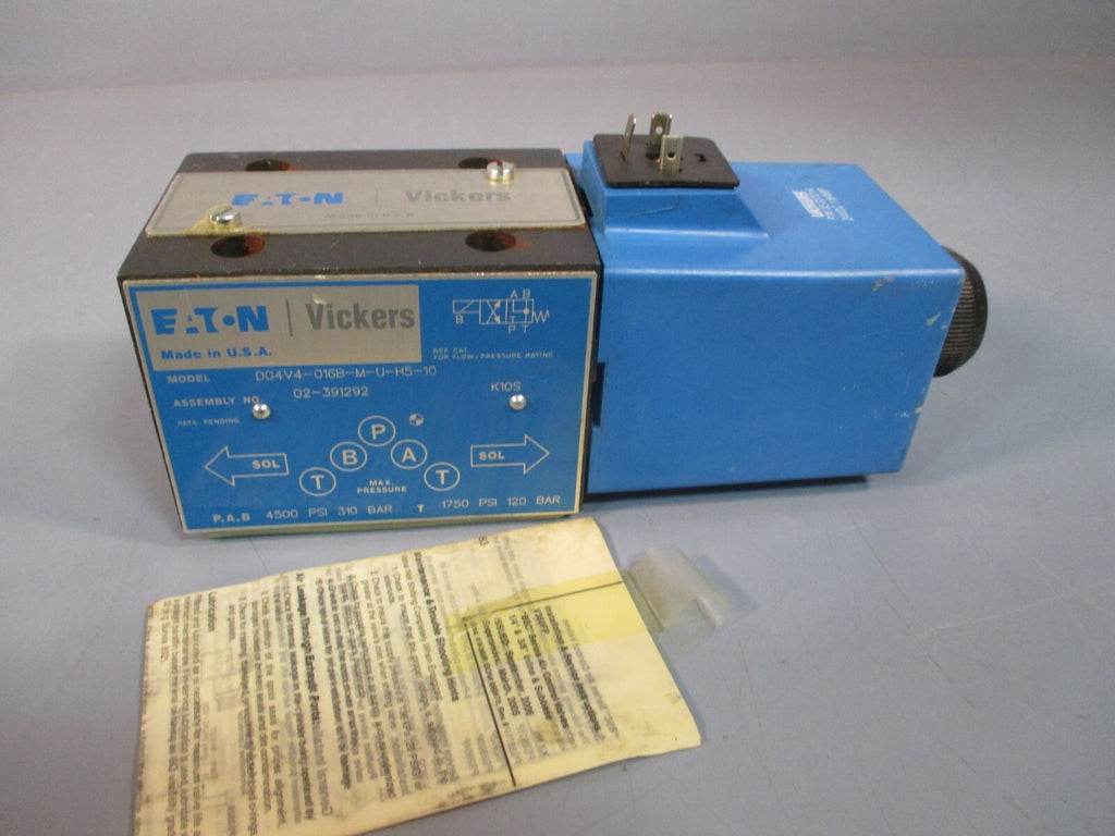 EATON VICKERS DIRECTIONAL CONTROL VALVE MODEL# DG4V4-016B-M-U-H5-10