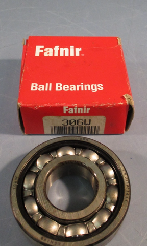 Lot of (2) Fafnir 306W Deep Groove Ball Bearing 30mm x 72mm x 19mm