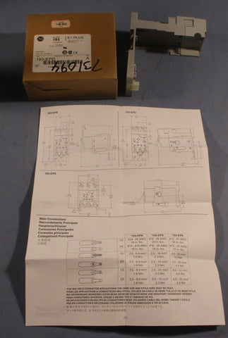 Allen Bradley 193EPD Ser A Din Rail Panel Adapter 166AWG 193EPD A