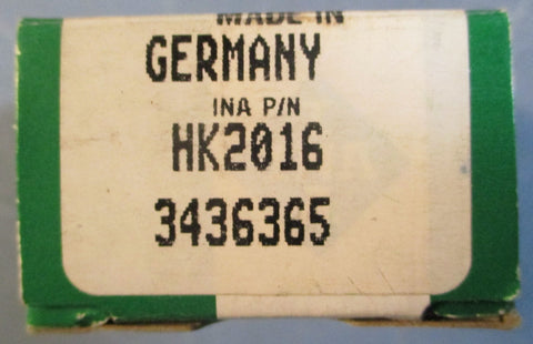 (Lot of 6) INA HK2016 Needle Roller Bearing 26mm OD, 16mm W, 20mm ID