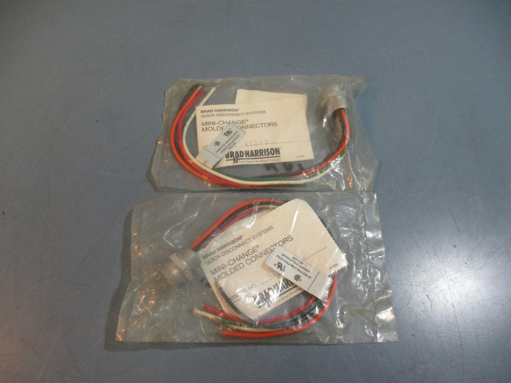 Brad Harrison Mini-Change Molded Connectors 41313 NEW LOT OF 2