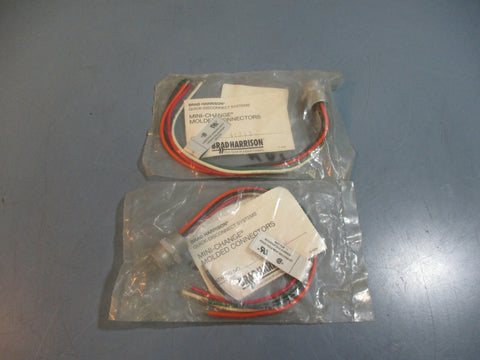 Brad Harrison Mini-Change Molded Connectors 41313 NEW LOT OF 2